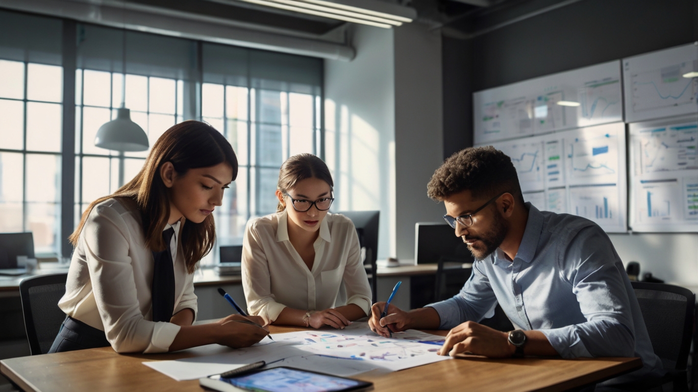 Finanzexperten bei der Arbeit